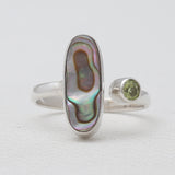 Abalone Shell Silver Rings