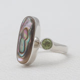 Abalone Shell Silver Rings