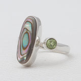 Abalone Shell Silver Rings