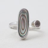 Abalone Shell Silver Rings