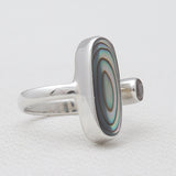 Abalone Shell Silver Rings