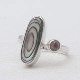 Abalone Shell Silver Rings