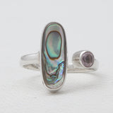 Abalone Shell Silver Rings