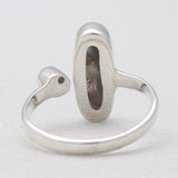 Abalone Shell Silver Rings