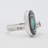 Abalone Shell Silver Rings