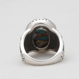 Turquoise Spiny Oyster Silver Rings