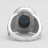 925 Silver Boulder Turquoise Rings