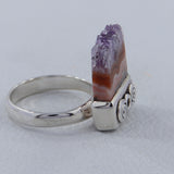 Amethyst Slice 925 Sterling Silver Ring