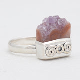 Amethyst Slice 925 Sterling Silver Rings