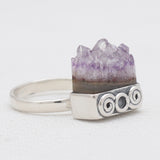 Amethyst Slice 925 Sterling Silver Rings