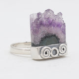 Amethyst Slice 925 Sterling Silver Rings