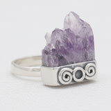 Amethyst Slice 925 Sterling Silver Rings