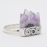 Amethyst Slice 925 Sterling Silver Rings