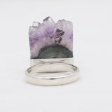 Amethyst Slice 925 Sterling Silver Rings
