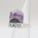 Amethyst Slice 925 Sterling Silver Rings