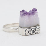 Amethyst Slice 925 Sterling Silver Rings