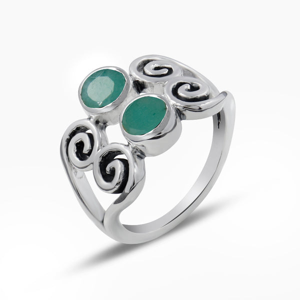 Tourmaline Silver Rings