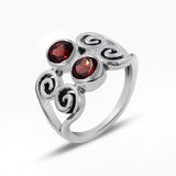 Tourmaline Silver Rings