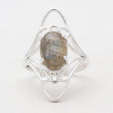 Labradorite Silver Rings