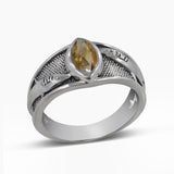 925 Sterling Silver Citrine Rings