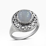 Green Amethyst Designer Silver Rings