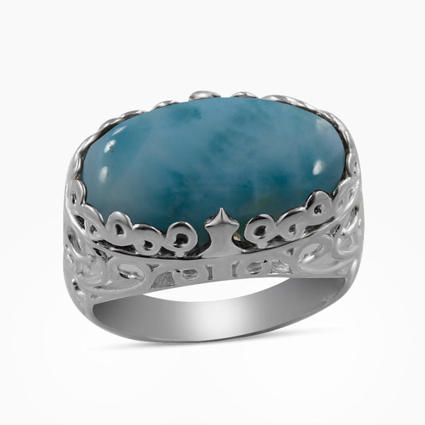 Natural Labradorite Silver Rings