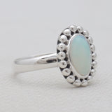 Ethiopian Opal Silver Rings