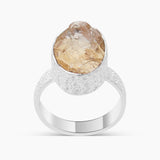 Raw Uncut Astrophyllite Silver Rings