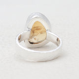 Raw Uncut Astrophyllite Silver Rings