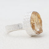 Raw Uncut Astrophyllite Silver Rings