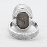 Raw Uncut Astrophyllite Silver Rings