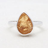 925 Sterling Silver Citrine Rings