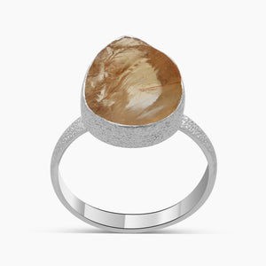 925 Sterling Silver Citrine Rings