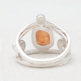 Fanta Garnet Silver Rings