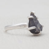 Raw Aquamarine Silver Rings