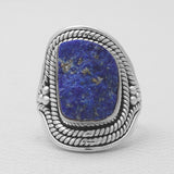 Natural Pink Rose Quartz Silver Rings