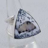 Dendritic Opal Silver Ring