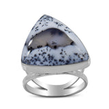 Dendritic Opal Silver Ring