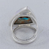 Dendritic Opal Silver Ring