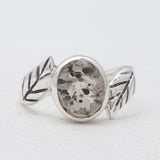 Natural Singing Quartz Silver Rings