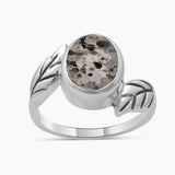 Natural Singing Quartz Silver Rings