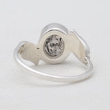 Natural Singing Quartz Silver Rings