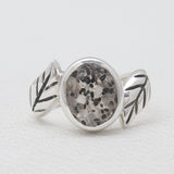 Natural Singing Quartz Silver Rings