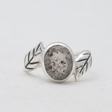 Natural Singing Quartz Silver Rings