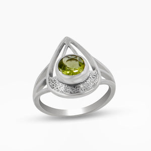 925 Sterling Silver Peridot Rings