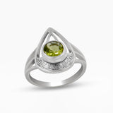 925 Sterling Silver Peridot Rings