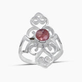Natural Amethyst Silver Rings