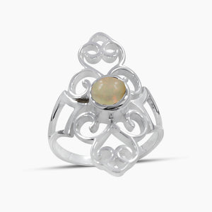 Natural Amethyst Silver Rings