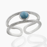 Rainbow Moonstone Silver Rings