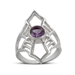 925 Sterling Silver Amethyst Ring
